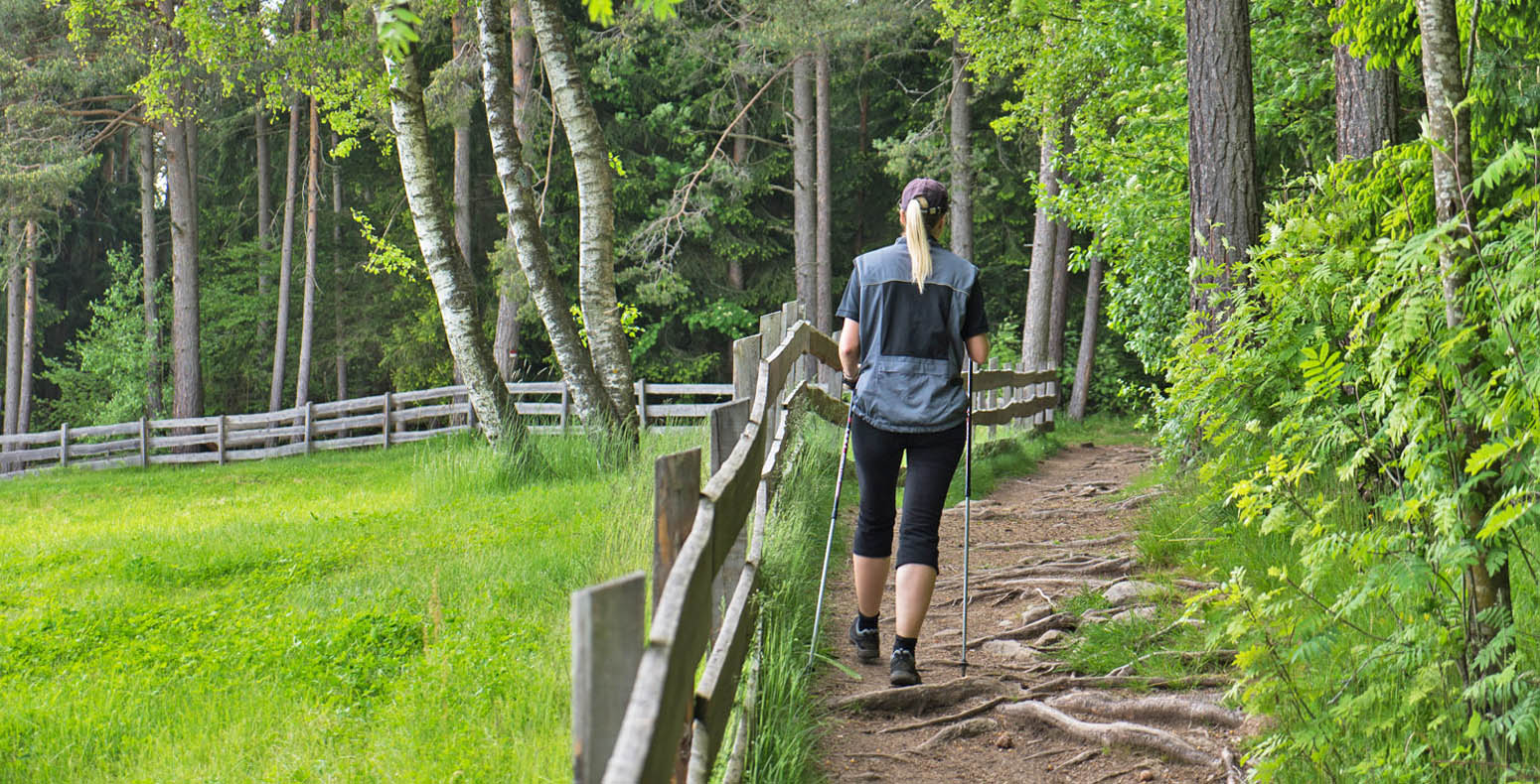 Aktiv mit Nordic Walking Schenna